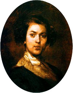 Self-portrait in youth by I.Makarov (1840s)