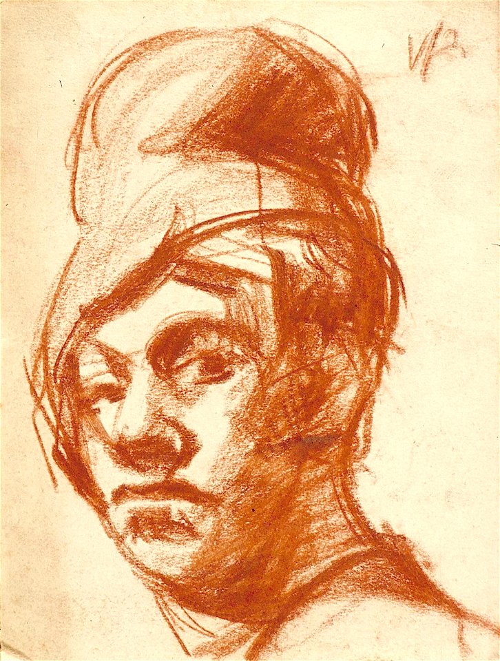 Self-Portrait with a Knitted Cap by Theo van Doesburg Centraal Museum AB4542