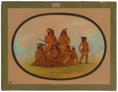 Seminolee Indians, Prisoners at Fort Moultrie C17338