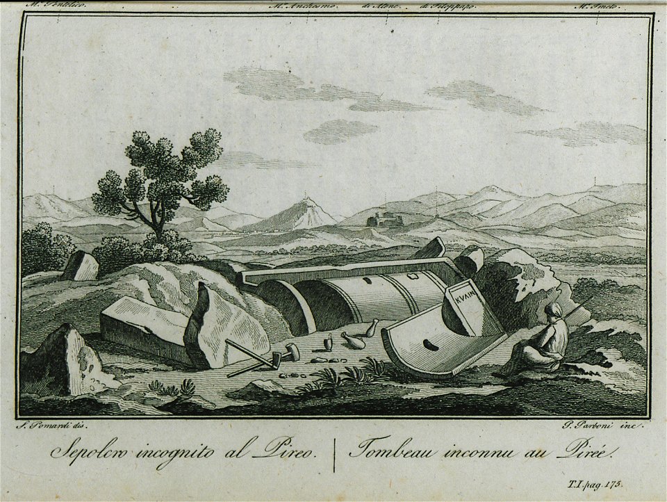 Sepolcro incognito al Pireo - Pomardi Simone - 1820