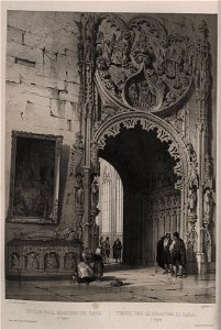Sepulcro en el monasterio del Parral de Segovia, de Jenaro Pérez Villaamil