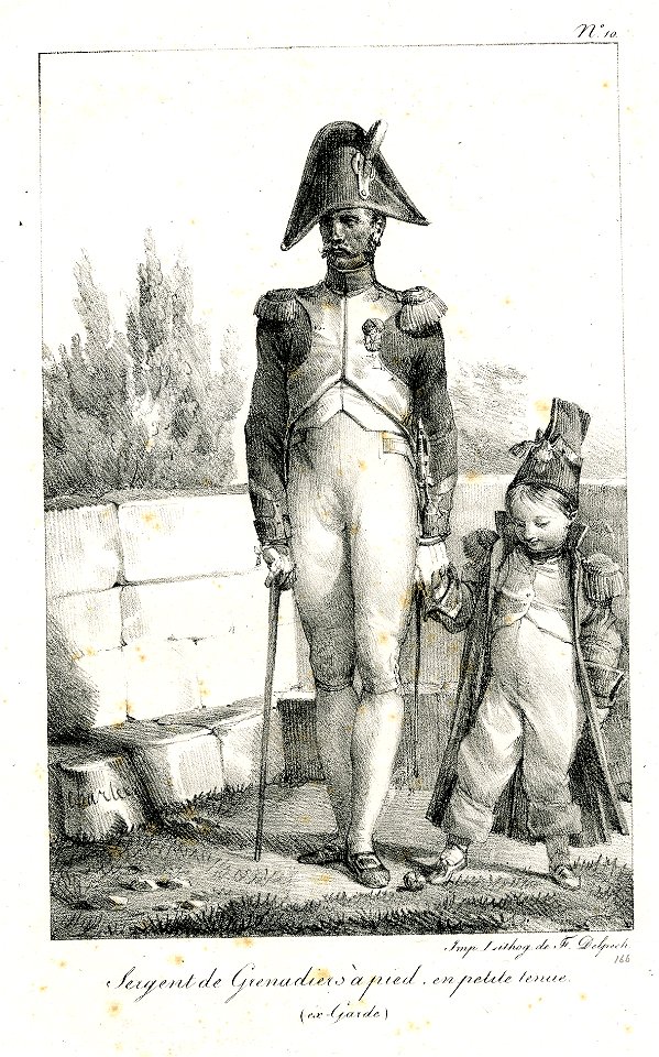 Sergent de grenadiers à pied en petite tenue (ex-Garde) (BM 1855,0414.84)