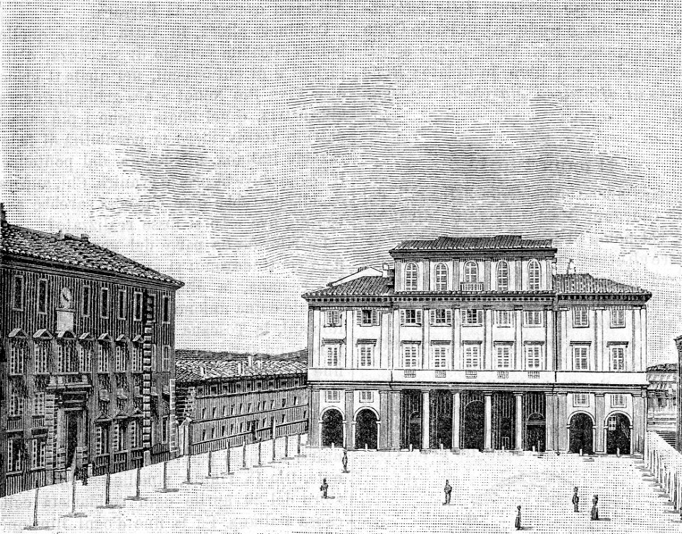 Senigallia – Piazza Garibaldi (xilografia)
