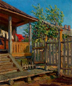 Sergey Vinogradov - The Porch. Free illustration for personal and commercial use.