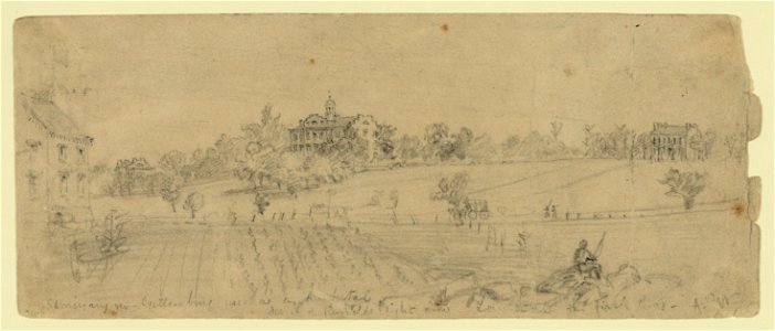 Seminary nr. Gettysburg used as a hospital, scene of Reynolds fight with Longstreet the first day LCCN2004660677