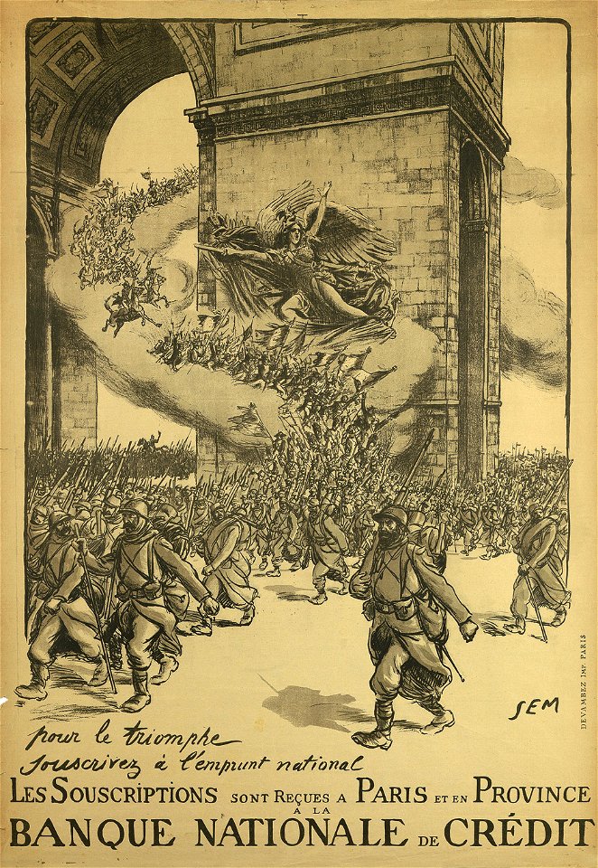 SEM affiche Banque Nationale de Crédit 1916
