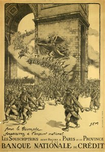SEM affiche Banque Nationale de Crédit 1916