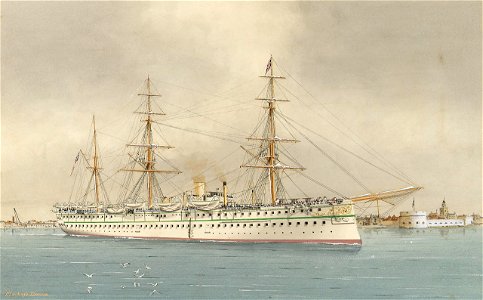 HMS Serapis (1866). Free illustration for personal and commercial use.