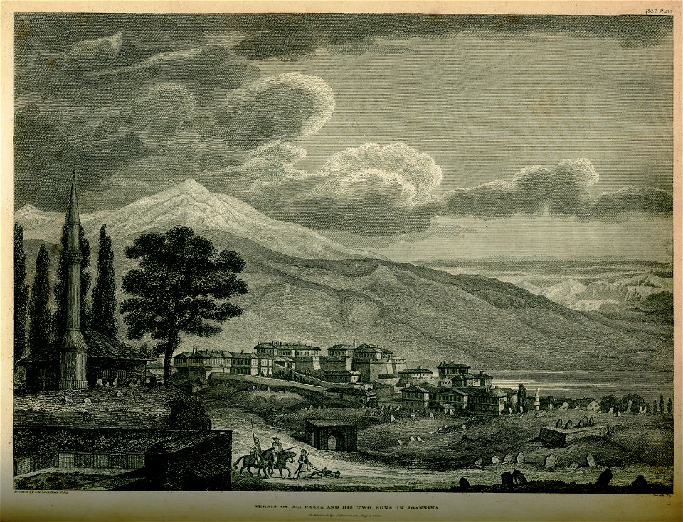 Serais of Ali Pasha and his two sons in Joannina - Hughes Thomas Smart - 1820