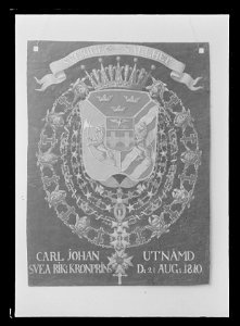 Serafimersköld Karl XIV Johan som kronprins - Livrustkammaren - 44010