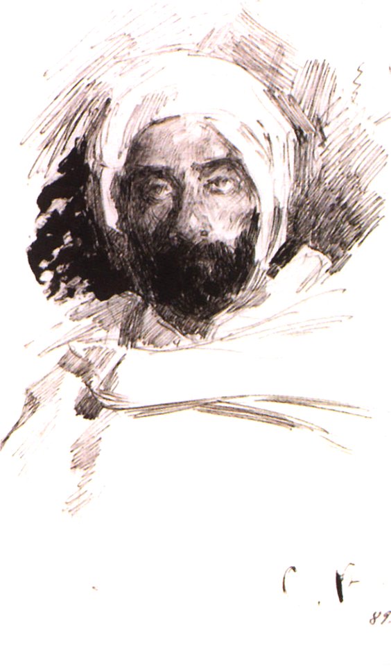 Sergey Vinogradov - Isaac Levitan Dressed as Bedouin