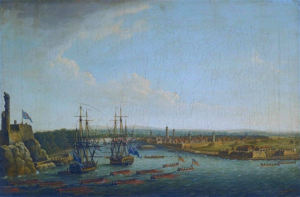 View of the Siege of Havana I by Dominic Serres