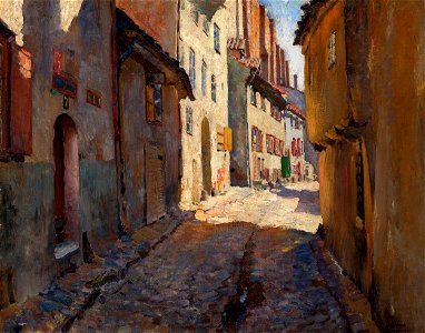 Sergey Vinogradov - Narrow Street in Riga