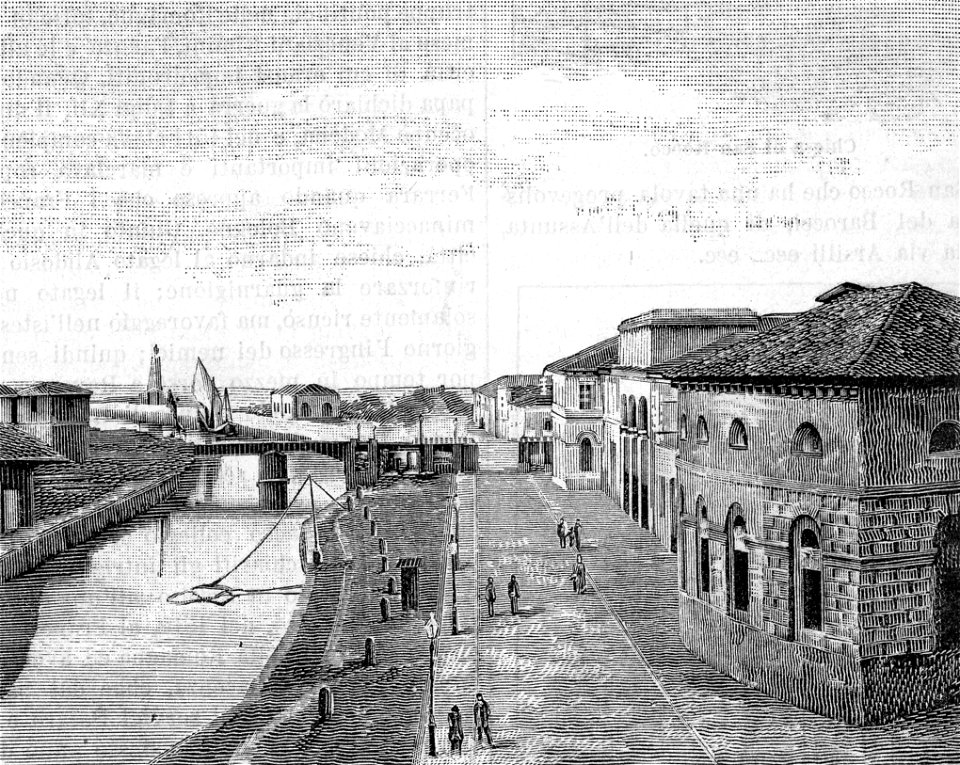 Senigallia – Porto canale (xilografia)