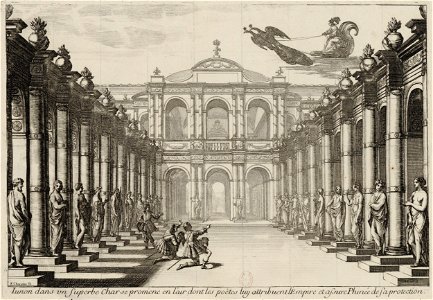 Set design Act4 of Andromède by P Corneille 1650 - Gallica 2010