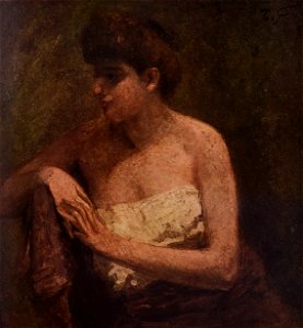 Semi-nude Female Figure by Fujishima Takeji (Bridgestone Museum of Art)