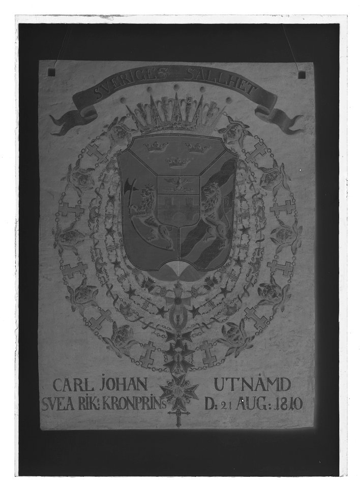 Serafimersköld kronprins Karl (XIV) Johan - Livrustkammaren - 52570-negative