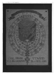 Serafimersköld kronprins Karl (XIV) Johan - Livrustkammaren - 52570-negative