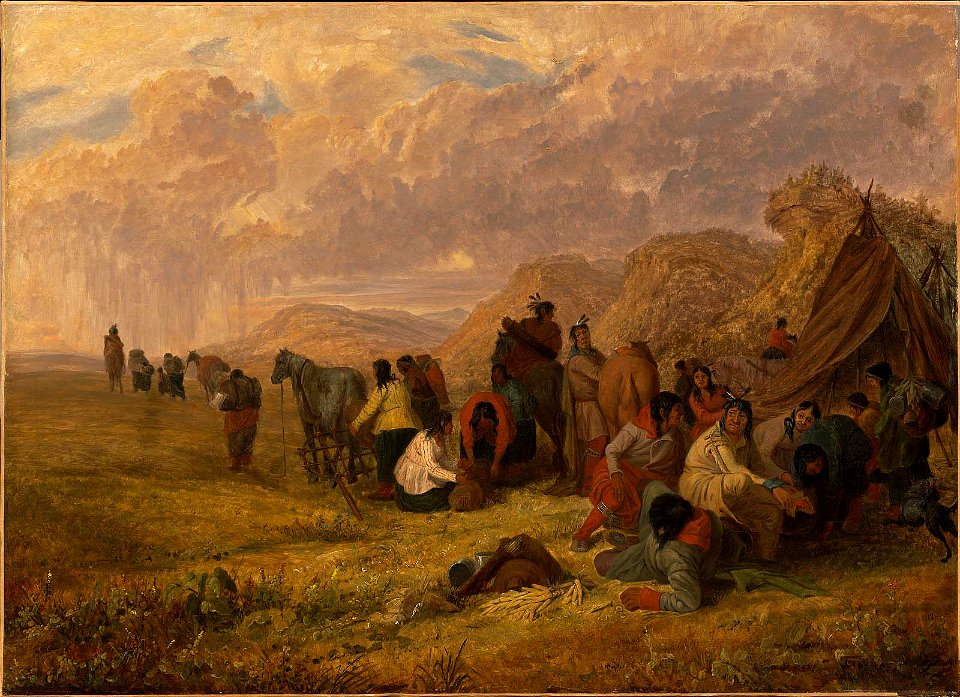 Seth Eastman - Sioux Indians Breaking Up Camp - 46.850 - Museum of Fine Arts
