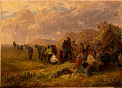 Seth Eastman - Sioux Indians Breaking Up Camp - 46.850 - Museum of Fine Arts