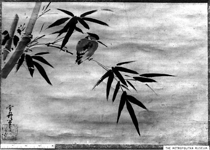 Sesshū Tōyō - Bird and Bamboo - 14.76.8 - Metropolitan Museum of Art
