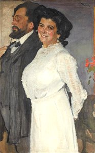 Serov Portrait of Oscar and Rosa Grusenberg (1910)