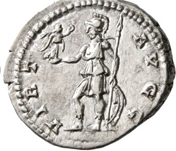 Septimius Severus, Denarius depicting Virtus, 193-211 CE