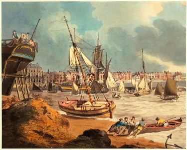 John Thomas Serres - The Harbour at Weymouth