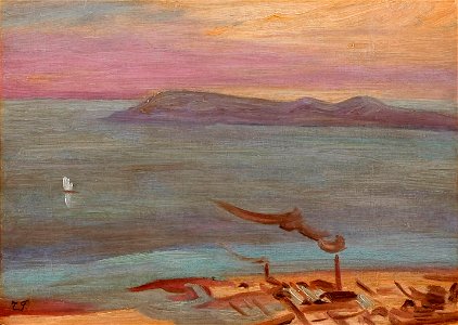 Setouchi Landscape by Fujishima Takeji (Museum of Kamei Collection)