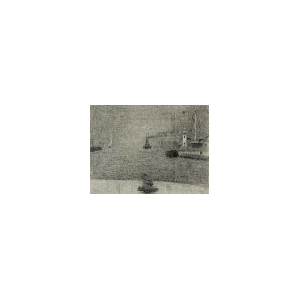 Seurat - LE PORT DE HONFLEUR, 1886, Hauke 657