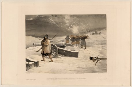 Sentinel of the Zouaves, before Sevastopol - W. Simpson del. LCCN2004672571