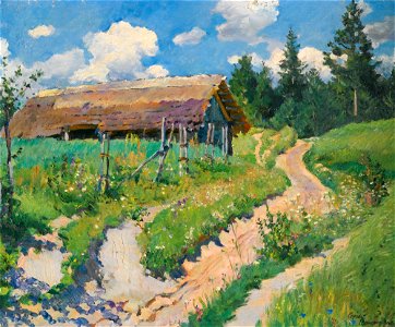 Sergey Vinogradov - Country Road. Free illustration for personal and commercial use.
