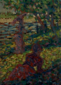 Georges Pierre Seurat - Woman in a Park - Google Art Project