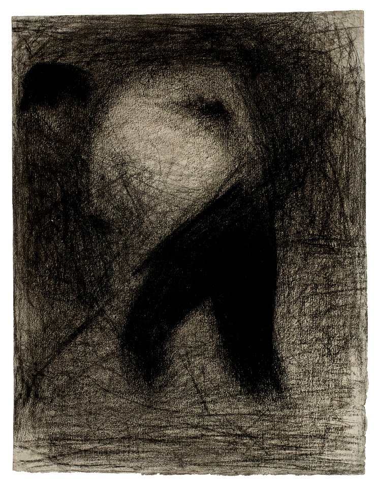 Seurat - Faneur (Casseur de pierres), circa 1883, Hauke 557