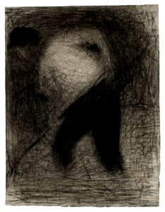 Seurat - Faneur (Casseur de pierres), circa 1883, Hauke 557
