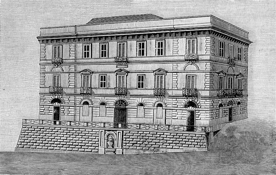 Seui – Palazzo comunale (xilografia)
