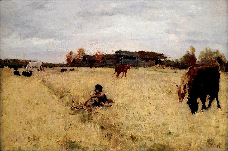 Валентин А. Серов - Октябрь. Домотканово