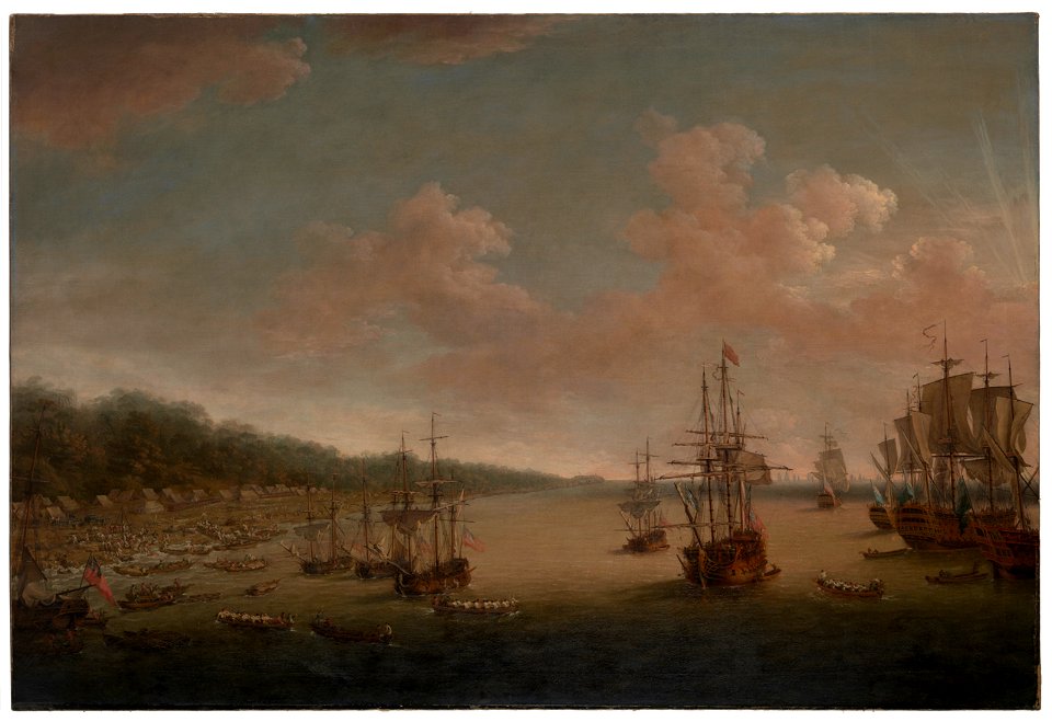Dominic Serres the Elder - The Capture of Havana, 1762- the Landing, 7th June