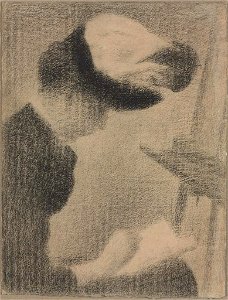 Seurat - Woman Seated by an Easel, c. 1884-1888