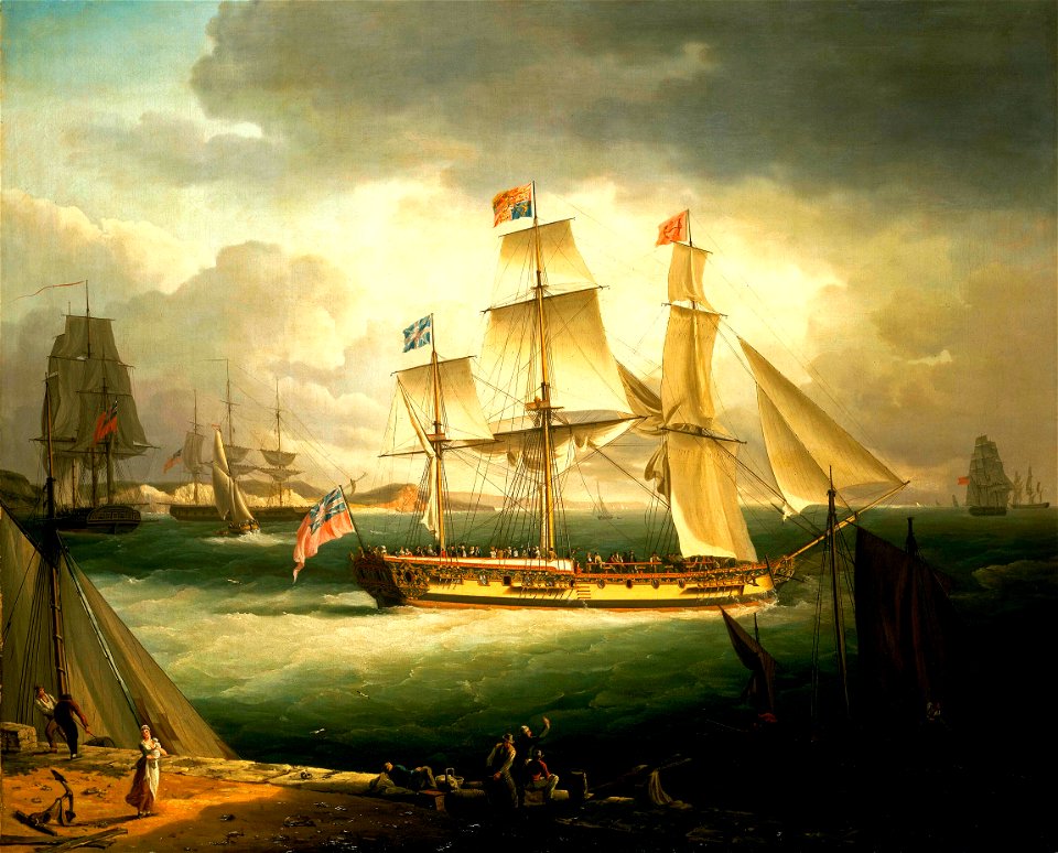 John Thomas Serres - The 'Royal Sovereign', Yacht (1809)