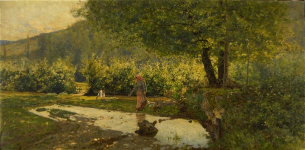 Serafín Avenaño, Paisaje con campesina