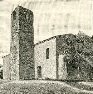 Sermione antichissima chiesa di San Pietro xilografia di Barberis