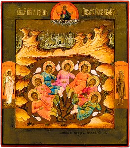 Seven sleepers (Vladimir, Old Believers, 1895, priv.coll)