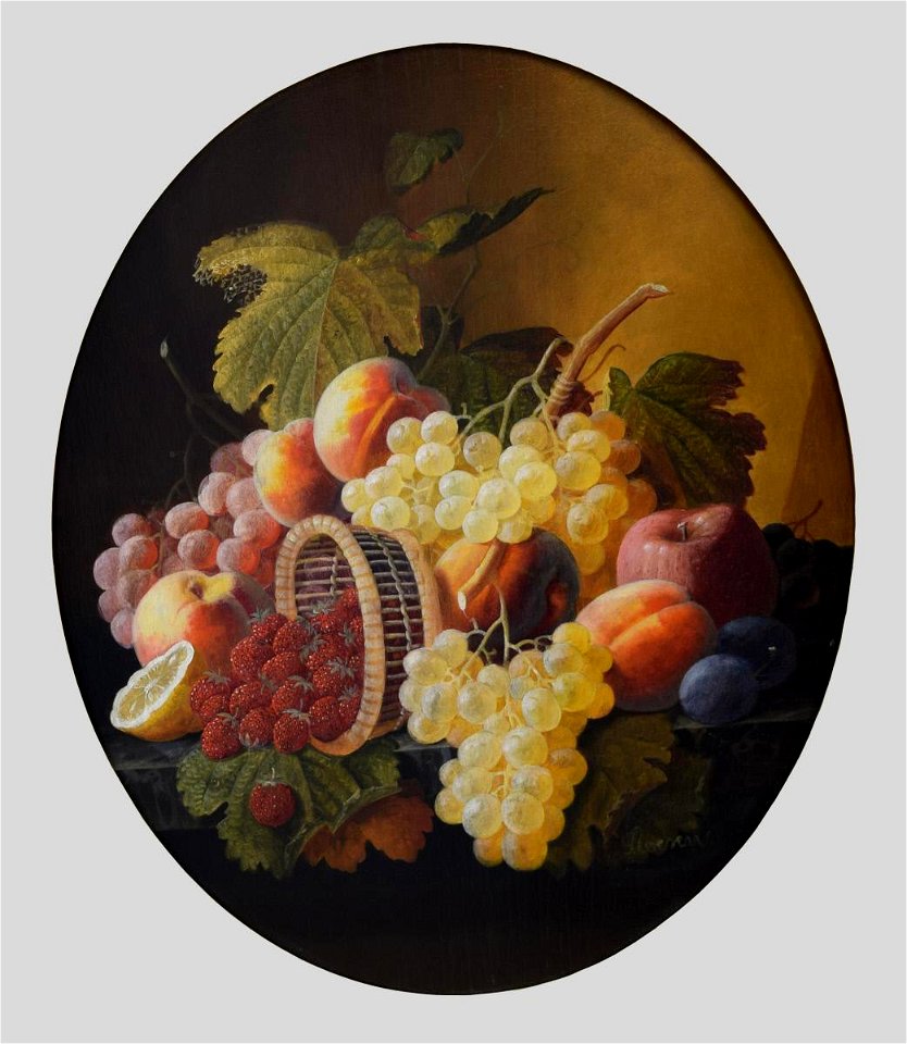 Severin Roesen - Still Life with Fruit - 2012.27.1 - Reading Public Museum