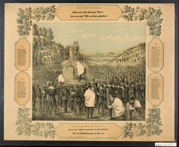 Service on the Day of Atonement by the Israelite soldiers of the Army before Metz 1870 LCCN2003671790