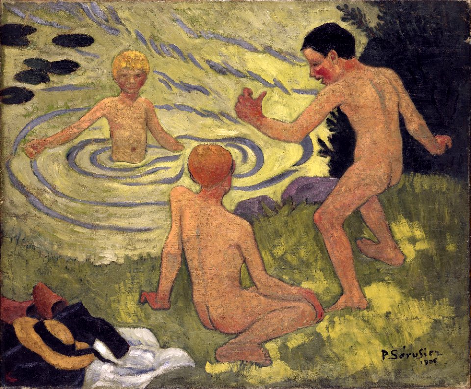 Serusier - boys on a river bank