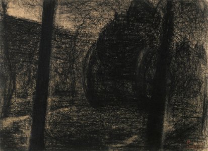 Seurat - À DEUX CHEVAUX, circa 1883, Hauke 561
