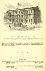 Seventh Regiment Armory, 3rd Avenue and 6th Street, New York City, Valentine's Manual
