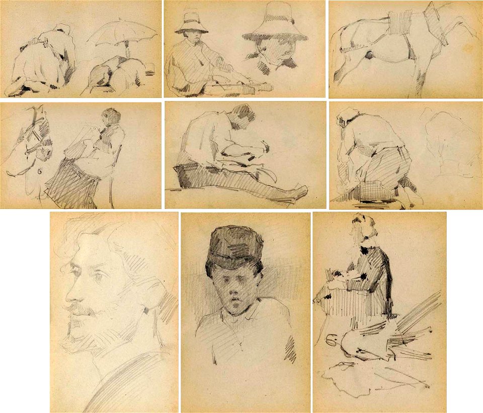 Seurat - Carnet de dessins, 1881