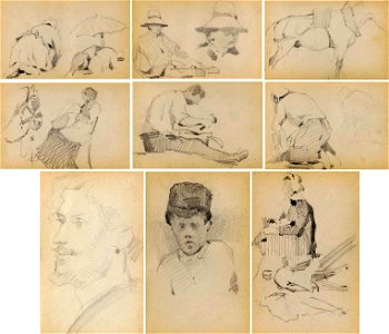 Seurat - Carnet de dessins, 1881